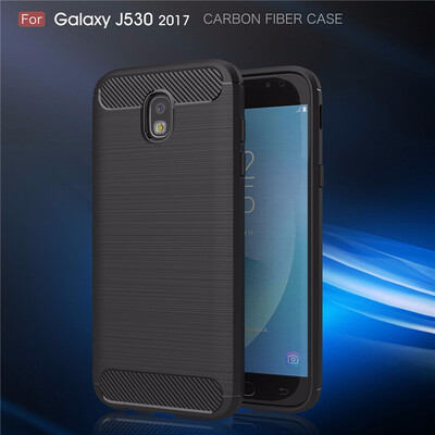 

For Samsung Galaxy J530 2017 EU Carbon Fiber Phone Cases Soft TPU Anti-Knock Cover For Samsung Galaxy J530 2017 EU Case