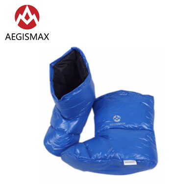 

Aegismax Sleeping Bag Accessories White Duck Down Slippers Ultralight Camping Outdoor Soft Sock Unisex Indoor Warm