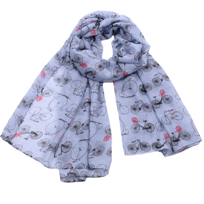 

JeouLy Vintage bike Print Womens Infinity Scarf Bicycle Loop Scarf Accessories Free Shipping