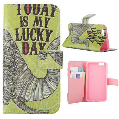 

MOONCASE Case for iPhone 6 / 6S (4.7") Flip PU Leather Fold Wallet Card Slot Kickstand Back Case Cover [Pattern series] /a06