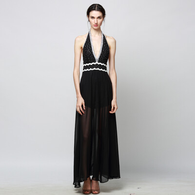 

CANIS@Sexy Women Long Dress Chiffon Evening Formal Party Dress Prom Dress