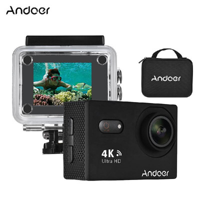 

Andoer AN9000 4K 16MP WiFi Action Sports Camera 1080P FHD 2" Touchscreen 170¡ã Wide Angle Lens with Hard Case Support 4X Zoom Wate