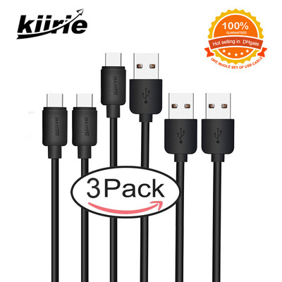 

3 Pak TYPE-C datakabel USB Hi-kwaliteit 5A Snelle Opladen (2x1 м + 1x0,3 м) захте ПВХ 24 Maanden Garantie