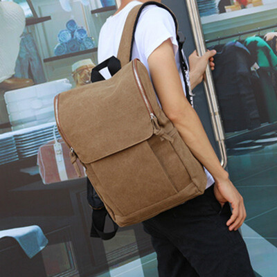

Fashion Men PU Backpack Simple Shoulder Bag for Teenage Boys Leather Male Student Bag Pack Middle School Student Bag Travel Bag