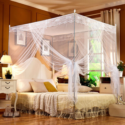 

Ying Xin текстильной подстилка толщина штыковой нержавеющей стали держатель зашифрована нити счета дворцов три двери белого пола кровать сетки 1,2 м