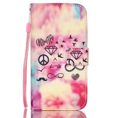 

мити пу кожаный чехол для Samsung Galaxy S5 мини - g800 книга телефон покрытия отразить позицию дизайн и слот для карт памяти