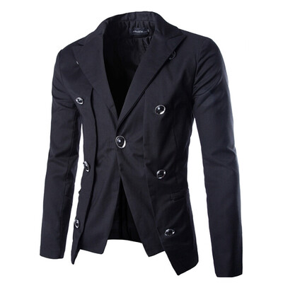 

Zogaa Men's Suit New Slim Double-breasted