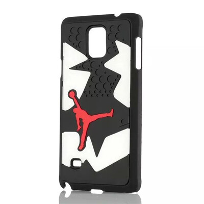 

мити новенький Air Jordan кроссовки 4 6 7 единственным пвх для Samsung Galaxy Note 4 резиновые покрытия n9100 иордании телефон дело 15 цветов