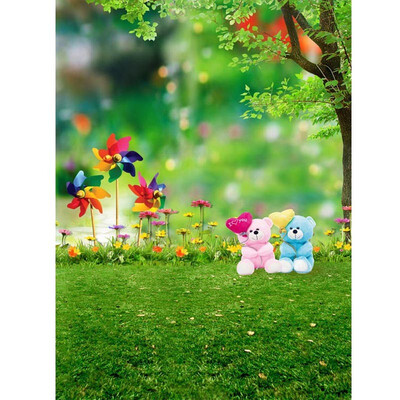 

Colorful windmill Photo Backdrop 57FT Vinyl Fabric Cloth Digital Printing Photo Background s-654