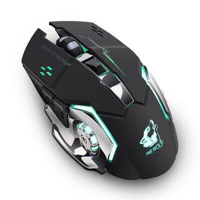 

Rechargeable X8 Wireless Silent LED USB Optical Ergonomic Gaming Mouse