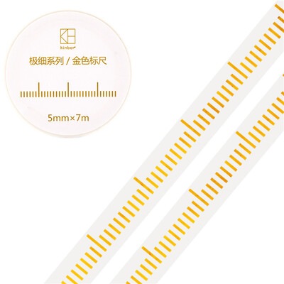 

Kinbor hand book&paper tape 5mm7mhand book sticker foundation fine section tape golden dividing line DTB64295