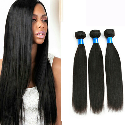 

WYF Virgin Hair Straight Hair 3 Bundles Необработанные перуанские прямые волосы человека