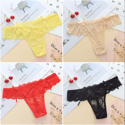 

Lbellagiovanna 4 pack girls ultra-thin lace thong Panties female G-strigs seamless Underwear intimate sexy bragas XXS-M underpant