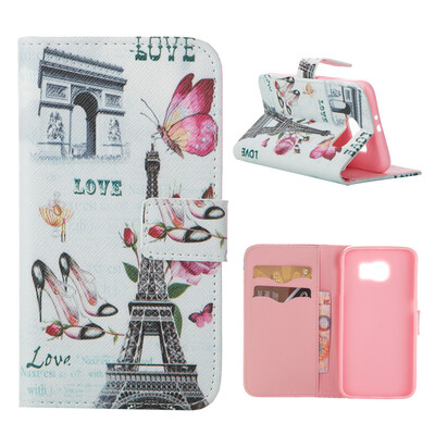 

MOONCASE ЧЕХОЛ ДЛЯ Samsung Galaxy S6 Flip PU Leather Fold Wallet Card Slot Kickstand Back [Pattern series] /a09