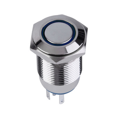 

Новый 12 Металл Ангел глаз LED автомобилей подсветкой Мгновенный 16mm кнопочный переключатель
