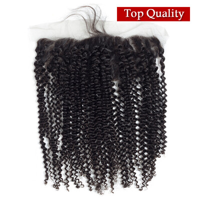 

NamiHair Best Quality 13x4 Kinky Curly Lace Frontal Chinese Virgin Human Hair Natural Color Ear to Ear With Baby Hair 8"-20"