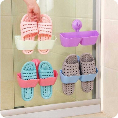 

Wall-Mounted Shoes Storage Holders Sticky Hanging Shoe Organizer Bathroom Shoes Hook Shelf Rack Save Space Storage Accessories