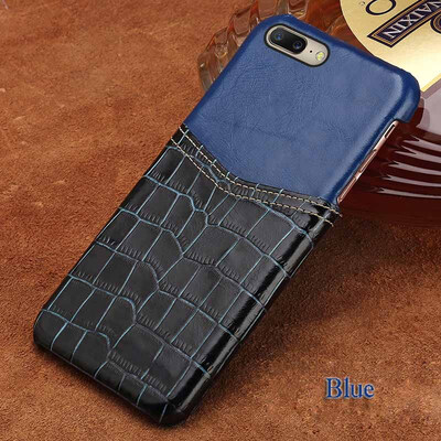

Genuine Leather Phone Case For Oneplus 5T Case Crocodile Texture&Oil wax leather Back Cover For 3T 5 Case