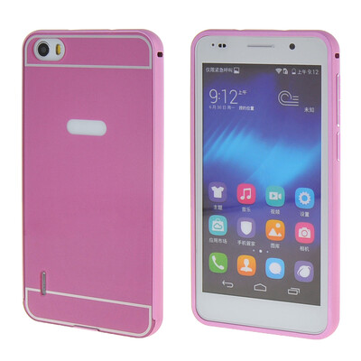 

MOONCASE Huawei 6 Case 2 IN 1 Hard Bumper insert Back Case Cover for Huawei Honor 6 Pink