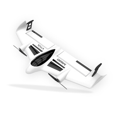 

Mirarobot M600 VTOL vertical takeoff&landing aircraft fixed wing rotor freely switch aircraft model optional FPV camera black&white RTF