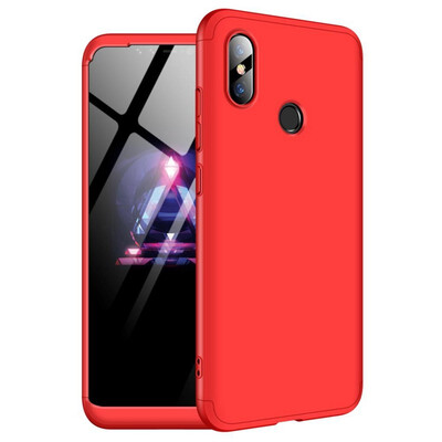 

MOONCASE Three-parts structure design Full Protection Hard Plastic Combination Case for Xiaomi Mi 8 SE Red