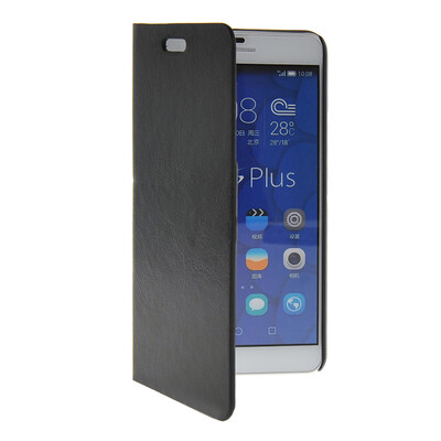 

MOONCASE Slim Leather Side Flip Wallet Card Slot Pouch with Kickstand Shell Back чехол для Huawei Honor 6X Black