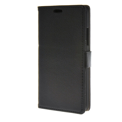 

MOONCASE Litch Skin Leather Wallet Flip Card Slot Holster Pouch Stand Shell Back Case Cover for Microsoft Lumia 640 Black