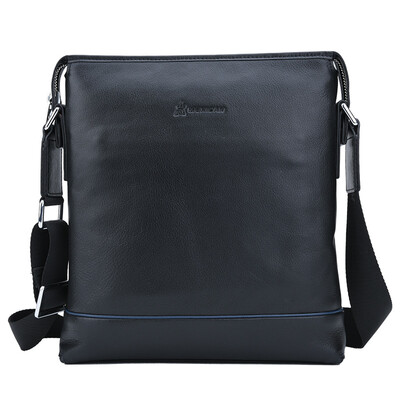 

Пугало (Мексиканский) мягкие мужские случайные сумки на ремне, первый слой кожи сумка человек мешок MXC50306M-03 Black