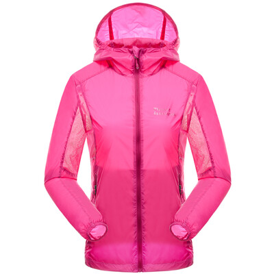 

Elmont ALPINT MOUNTAIN outdoor UPF40 skin clothing men&women thin sunscreen spring&summer breathable anti-UV skin coat sunscreen clothes 640-106 rose red M