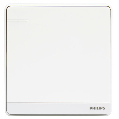 

PHILIPS switch socket single switch fluorescent indicator white