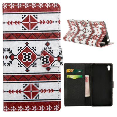 

MOONCASE Case for Sony Xperia Z2 Flip PU Leather Fold Wallet Card Slot Kickstand Back Case Cover [Pattern series] /a19