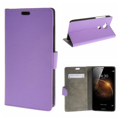 

MOONCASE ЧЕХОЛ ДЛЯ Huawei Ascend G8 Premium PU Flip Leather Wallet Card Holder Bracket Back Pouch Purple