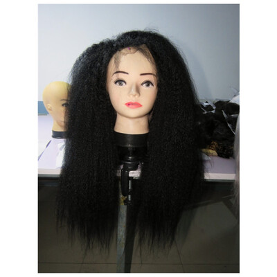 

Clymene Hair 180 Density Full Lace Glueless Human Hair Wigs With Baby Hair Kinky Straight Peruvian Virgin Lace Wigs for Women