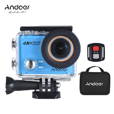 

Andoer AN100 4K WiFi Action Sports Camera 30MP 1080P120fps 20" IPS Screen 170¡ã Wide Angle Waterproof 45m Support Gyro G-sensor