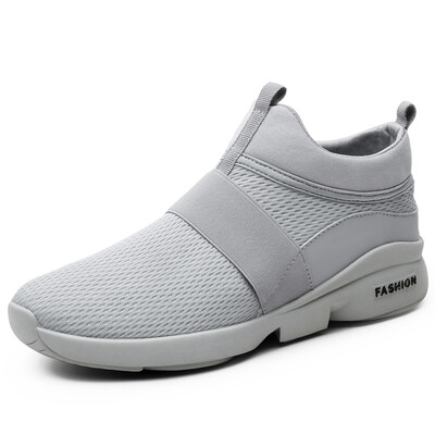 

Damaizhang Men High Top Sneaker Solid Breathable Sport Running Shoes Mens Gym Training Sneaker In 4 Colors