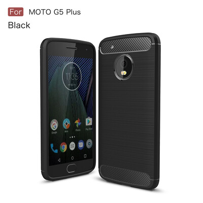 

Goowiiz Phone Case For Motorola Moto G5G5 Plus Fashion Slim Carbon Fiber TPU Soft Silicone Prevent falling