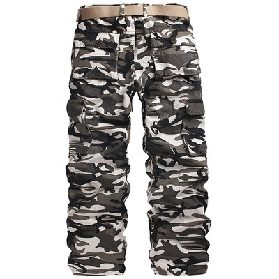 

2018 Mens Fashion Multi-pocket Casual Overalls Outdoor Training Camouflage Trousers