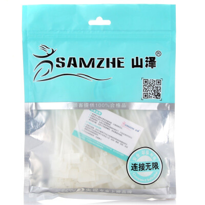 

Shanze SAMZHE 4 150mm ZD-07 professional self-locking nylon cable ties more tough tie harness tape multi-function straps Zhazhi transparent cable each about 200