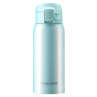 

Jingdong Supermarket] Fu Guang vacuum stainless steel men and women business bomb cover portable insulation Cup 480ml green (WFZ1013-480