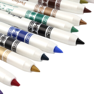 

12Pcs Women Glitter Cosmetics Eye Shadow Eyeliner Lipliner Pen Pencil Makeup
