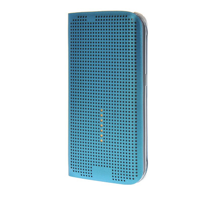 

MOONCASE Slim Surface holes Leather Side Flip Pouch Shell Back Case Cover for Samsung Galaxy S6 Edge Blue