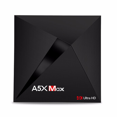 

A5X Max Smart Android 71 TV Box RK3328 4K VP9 H265 HDR10 USB30 4GB 16GB DLNA Miracast WiFi LAN Bluetooth 40 HD Media Player