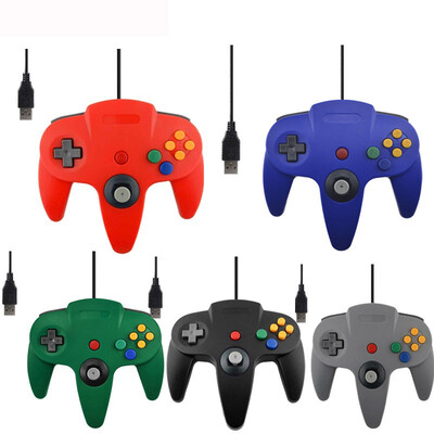 

Wired USB Controller For Nintendo N64 Game Wired Gamepad Joypad Joystick For Gamecube For N64 64 PC Black For Mac Game Accessory