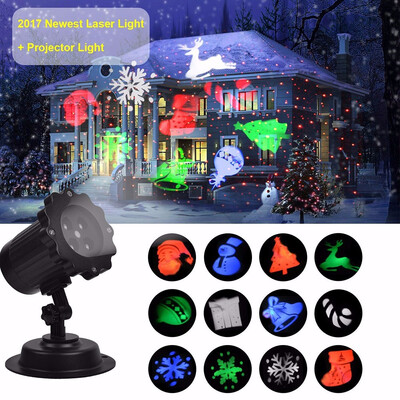 

Christmas Laser Projector Light Bright Led Landscape Spotlight Indoor&Outdoor Waterproof Projection Led Lights for Christmas D