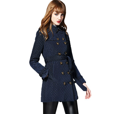 

BURDULLY Autumn 2018 New Long Parkas Female Women Winter Coat Cotton Warm Outwear Double Breasted Parka Coat Large Size Casaco