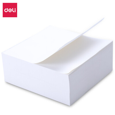 

Deli deli 400 sheets 9898mm simple white note book note note paper note book 21708