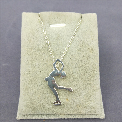 

New Figure Skating necklace Ice Skating Jewelry