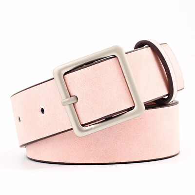 

Women Fashion And Leisure Popular And Retro Square buckle PU Youth Belt