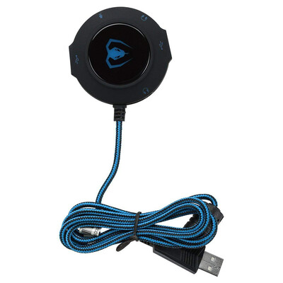 

External USB 20 Sound Card HUB HIFI 3D Surround Sound Audio Adapter with 35mm Jack Microphone Jack USB HUB for PC LaptopMAC