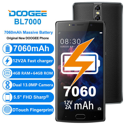 

LTE 4G DOOGEE BL7000 Smartphone 4GB64GB 13MP Camera 7060mAh 55 Cellphone Android 70 Octa Core 15GHz 19201080 Moible Phone